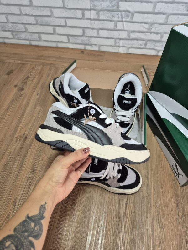 Sneaker Casual 180 Retrô White Black