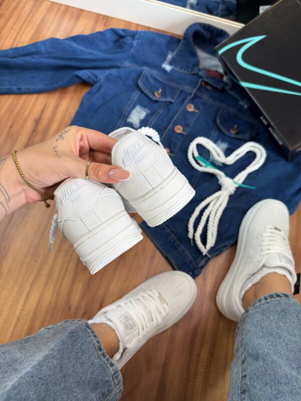 Tênis Casual Air Force F1 Wave All White - Imagem 5