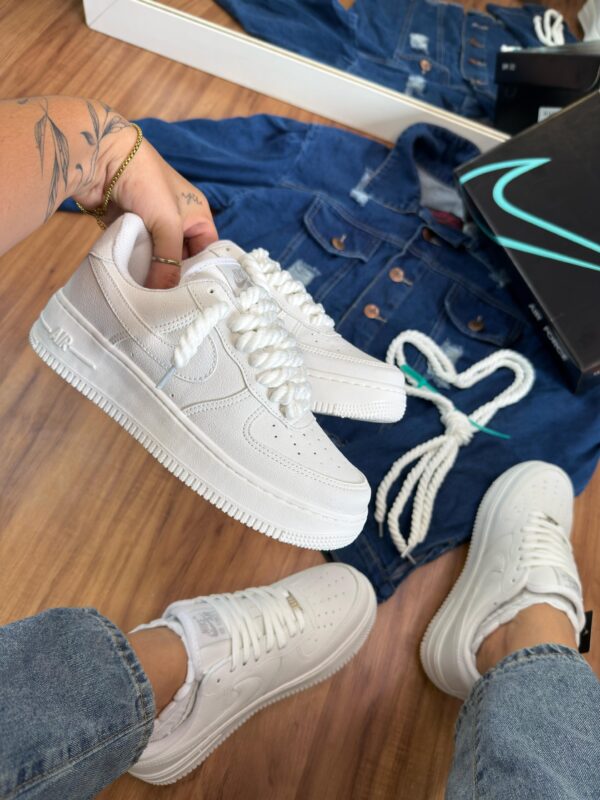 Tênis Casual Air Force F1 Wave All White