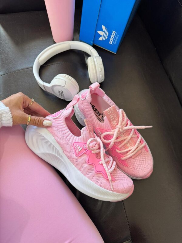 Tênis Running Gym Sport Knit Baby Pink - Imagem 6