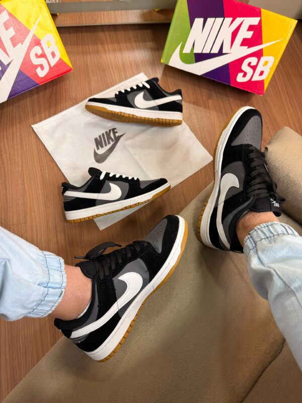Tênis Casual Street Dunk Low Black Grafite - Imagem 8