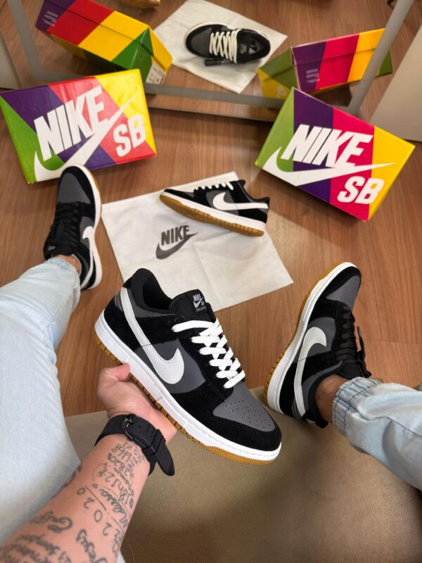 Tênis Casual Street Dunk Low Black Grafite