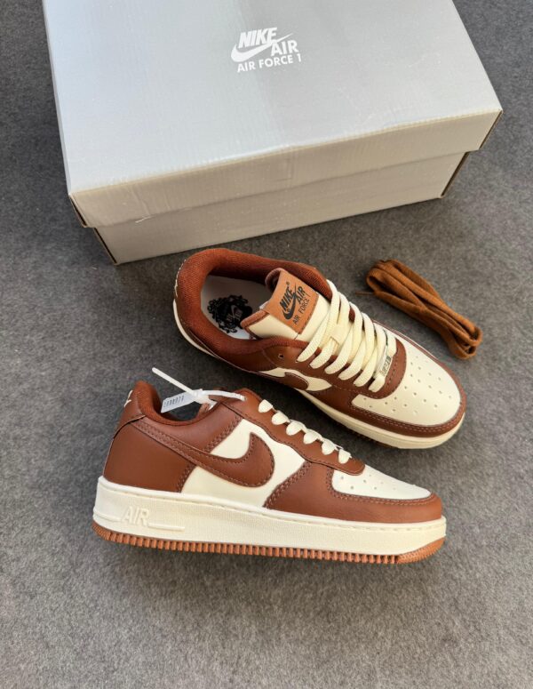 Sneaker Casual Air Force White Brown - Imagem 6