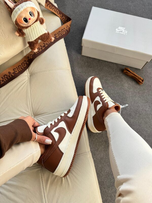 Sneaker Casual Air Force White Brown - Imagem 5
