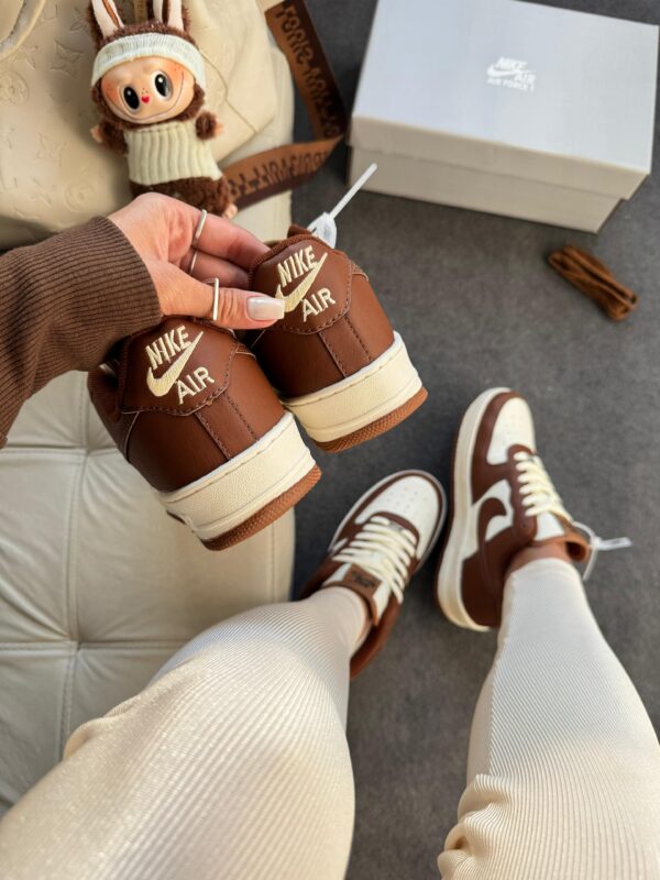 Sneaker Casual Air Force White Brown - Imagem 2