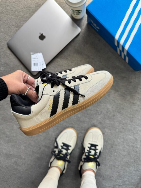 Sneaker Samba OG Couro White Navy Blue - Queridinho das Fashionistas - - Imagem 7