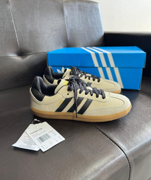 Sneaker Samba OG Couro White Navy Blue - Queridinho das Fashionistas - - Imagem 9