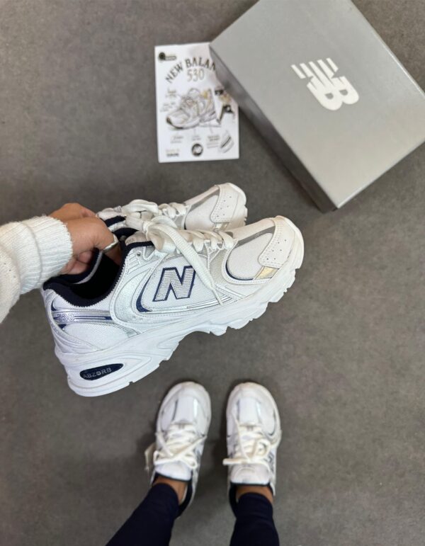Tênis Running NB 530 White Navy Blue - Imagem 9