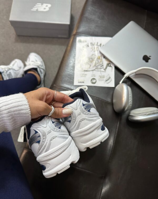 Tênis Running NB 530 White Navy Blue - Imagem 6