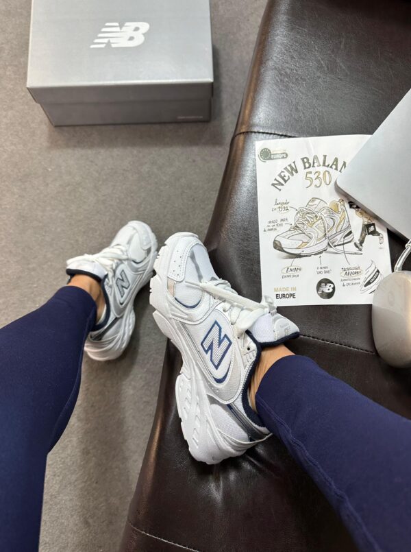 Tênis Running NB 530 White Navy Blue - Imagem 5