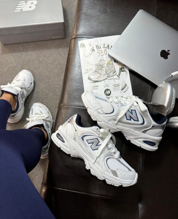 Tênis Running NB 530 White Navy Blue - Imagem 2