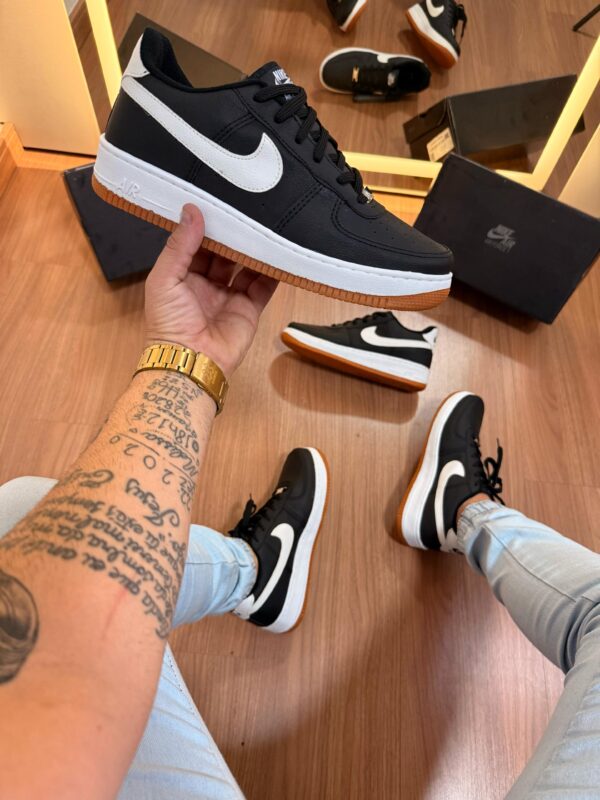 Sneaker Casual Air Collor Black White - Imagem 2