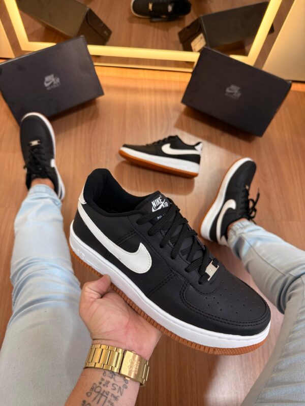 Sneaker Casual Air Collor Black White - Imagem 5
