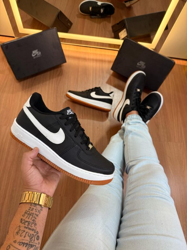 Sneaker Casual Air Collor Black White - Imagem 3