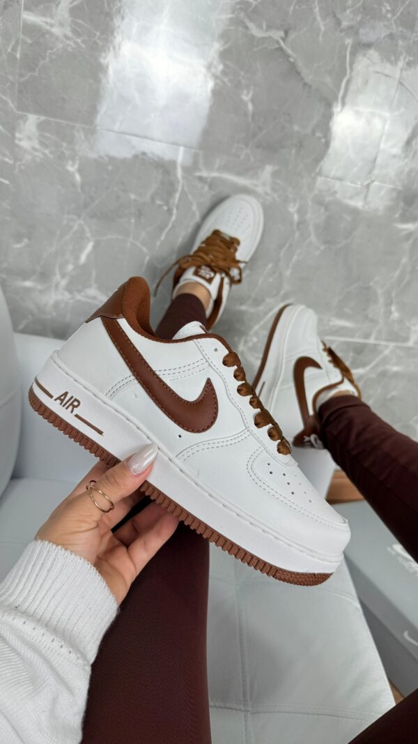 Tênis Casual Air Force Luxury Line White Brown - Imagem 7
