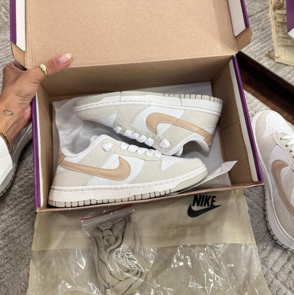 Sneaker Dunk Low Glitter Off/Rose - Imagem 4