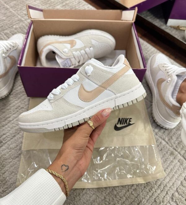 Sneaker Dunk Low Glitter Off/Rose - Imagem 3