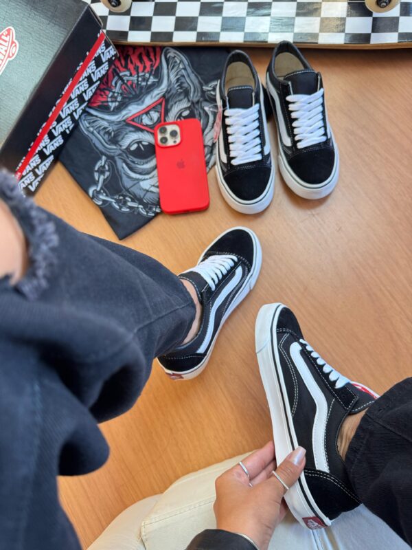 Tênis Old Skool Tradicional Black True White - Imagem 6