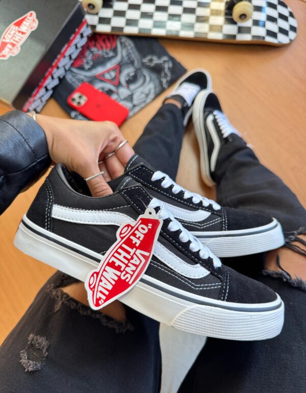 Tênis Old Skool Tradicional Black True White - Imagem 5
